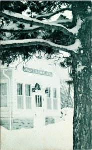 Postcard NE Henderson York County Snow at Grace Children's Home 1940s K57