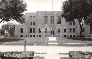 A72/ Atlantic Iowa Ia Real Photo RPPC Postcard 1947 Court House Building