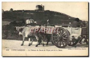 Old Postcard Folklore Basque Types The castle of Baron of & # 39Espee took th...
