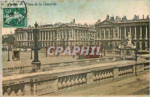 Old Postcard PARIS Place de la Concorde