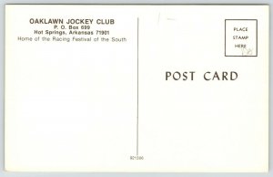 Hot Springs Arkansas~Horse Racing @ Oaklawn Jockey Club~Scores Relaxing~1960s  