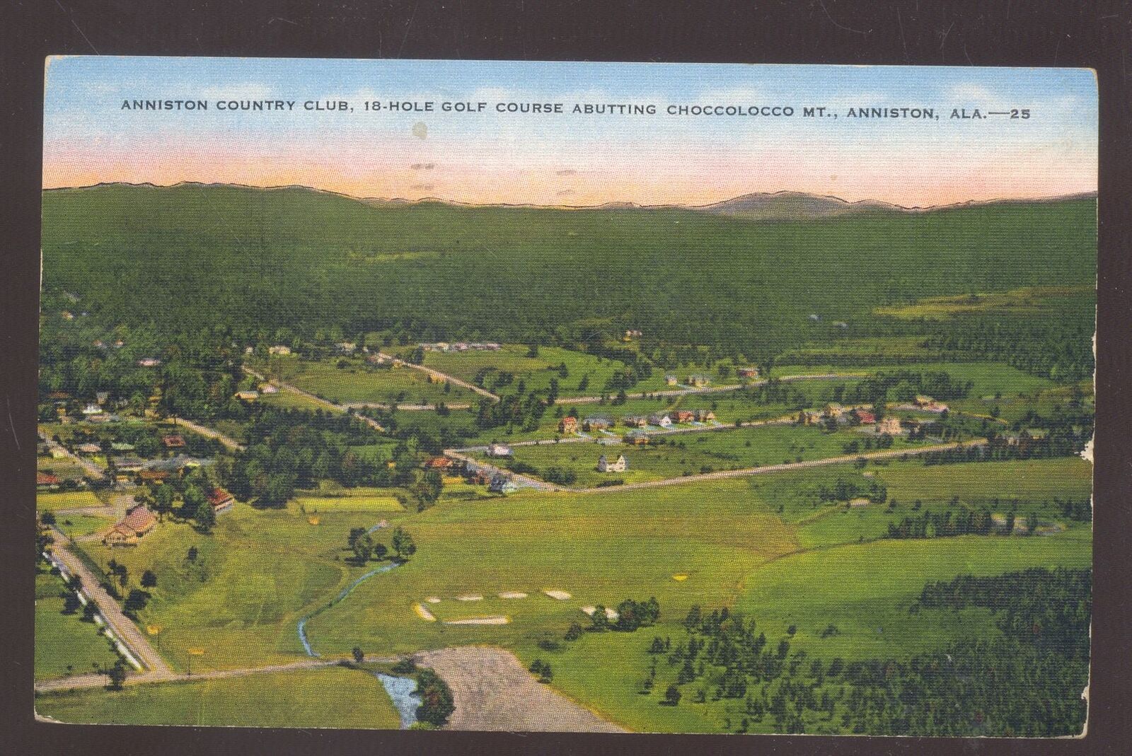 Anniston Alabama Anniston Country Club Golf Course Vintage Postcard ...