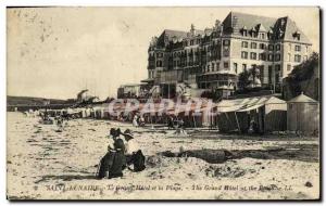 Postcard Old Saint Lunaire Grand Hotel and the Beach