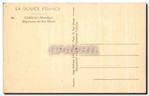 Old Postcard Carnac alignments Menec ker