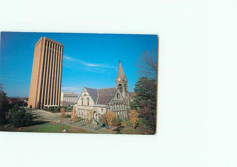 Vintage Postcard Aerial University University of Massachutes Chapel Mass# 2955