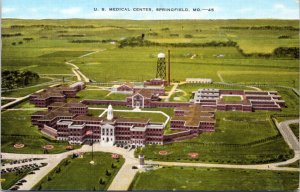 Postcard MO Springfield aerial - US Medical Center