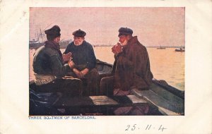 Boatmen of Barcelona By Dionisio Baixeras y Verdaguer~1904 ART POSTCARD