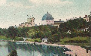 JUDAICA, Synagogue, Temple Beth El, New York NYC, Central Park, 1910, Yacht Lake