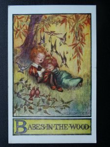 Children BABES IN THE WOOD by Artist Flora White - Old Postcard by J Salmon 1469