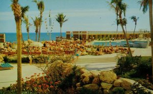Pool and Cabanas at the Fabulous Hotel Americana Florida Vintage Postcard P58