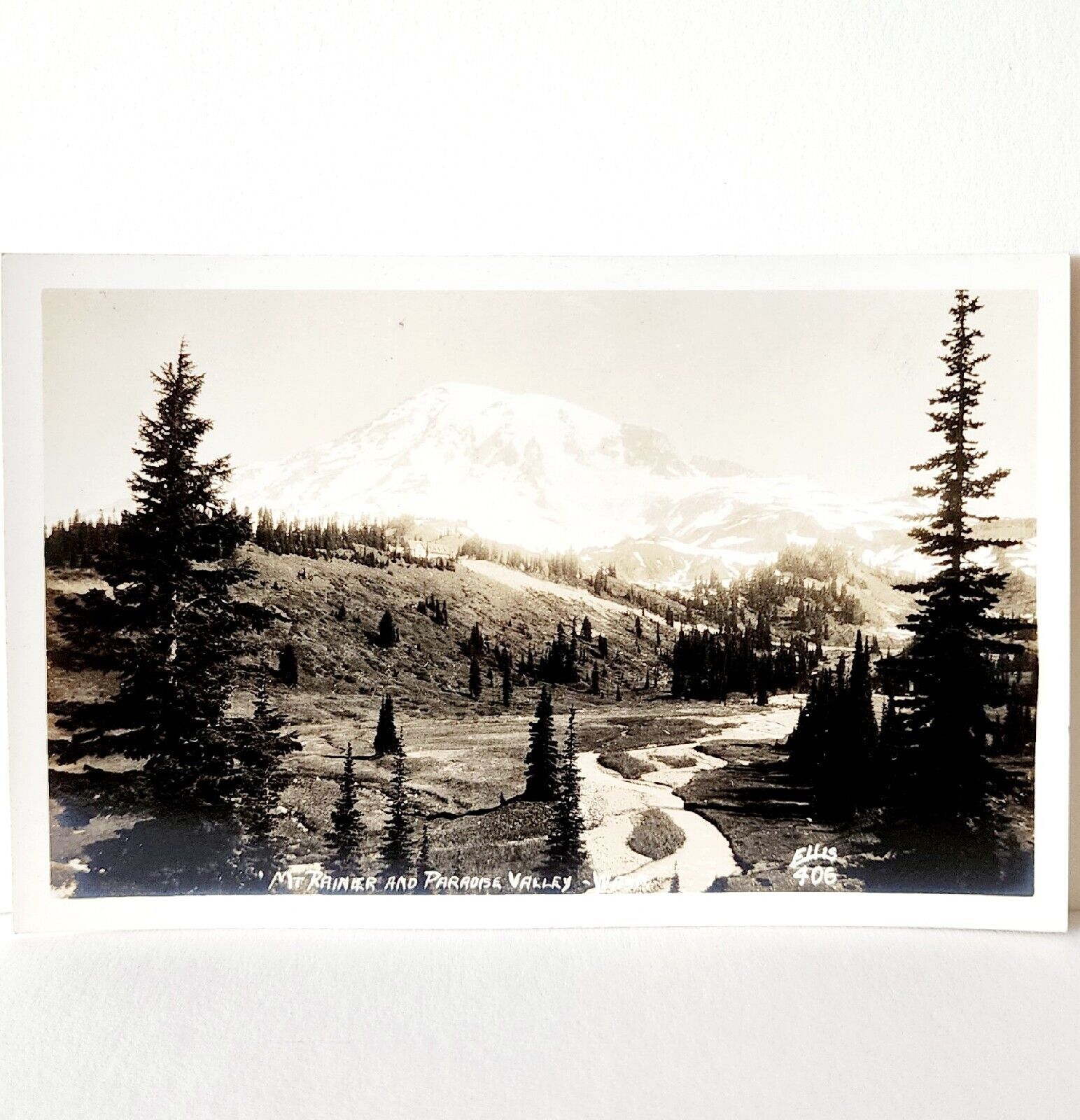 Carte Postale Photo Ancienne (RPPC) - Mont Rainier, Washington, USA - Vintage Non Postée