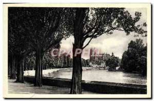 Old Postcard Meaux Promenade Trinitarian view of the Marne and the Cathedral