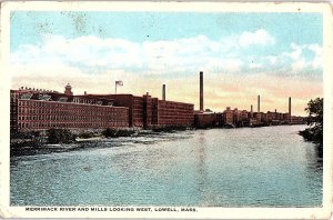 Postcard FACTORY SCENE Lowell Massachusetts MA AI2478