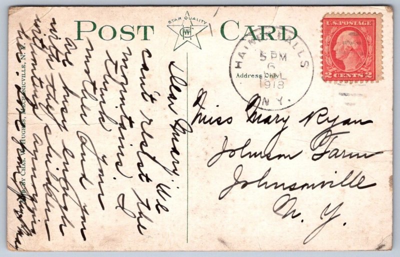 K43/ Catskill Mountains New York Postcard c1910 Boulder Rock Kaaterskill 437