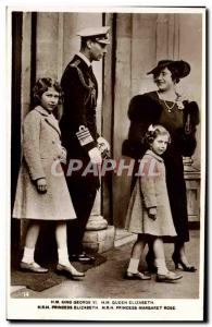 Old Postcard HM King George VI Queen Elizabeth