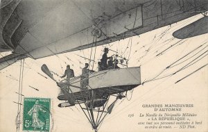 Military airship Zeppelin LA REPUBLIQUE nacelle 1909