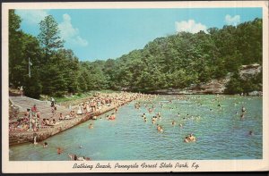 Kentucky DAWSON SPRINGS Bathing Beach Lake Pennyrile Forest State Park - Chrome