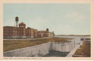 Cotton Mills and Locks on Canal - Cornwall, Ontario, Canada