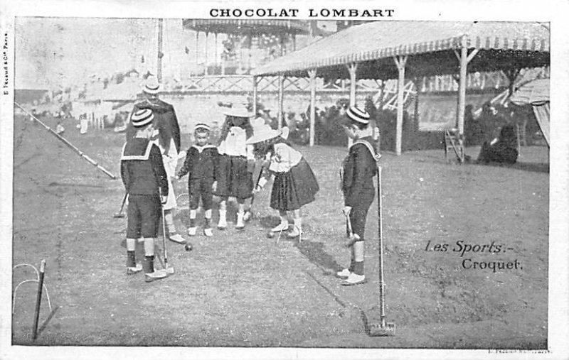 Chocolate Lombart Advertising, Croquet Unused 