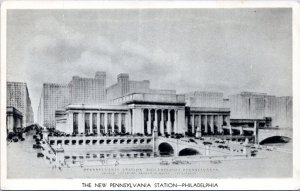 Postcard PA Philadelphia - The New Pennsylvania Station