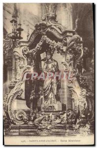 Old Postcard Sainte Anne D Auray Miraculous Statue