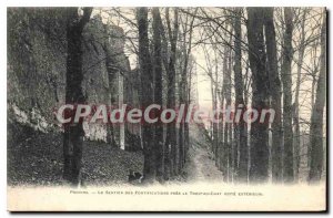Old Postcard Provins The Path Of Fortifications