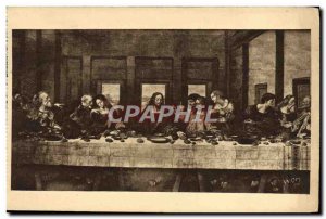 Old Postcard Musee Du Louvre Leonardo da Vinci's Last Supper