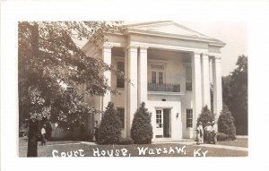 H76/ Warsaw Kentucky RPPC Postcard c1950s County Court House 151