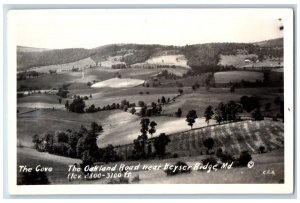 Keyser Ridge Maryland MD Postcard RPPC Photo The Cove The Oakland Road c1950's