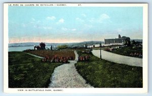 View in Battlefield Park QUEBEC PQ Canada Postcard