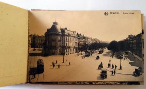 VINTAGE 10 POSTCARDS ALBUM OF BRUSSELS. Printer: Nels. UNUSED!!!