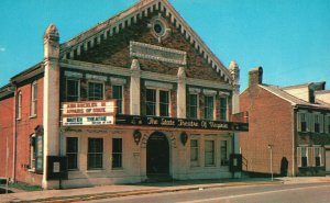 Postcard Barter Theatre World Famous Home Of Bob Porterfield Abingdon Virginia