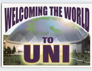 Postcard Welcoming The World To University of Iowa, Cedar Falls, Iowa