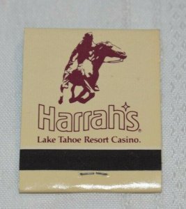 Harrah's Lake Tahoe Resort Casino Horse Rider 20 Strike Matchbook