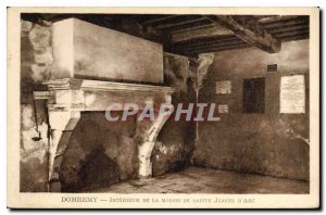 Postcard Old Domremy Interior of St. Joan of Arc House