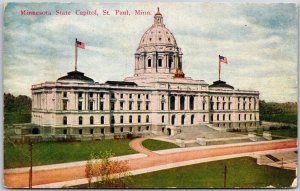 Minnesota State Capitol Saint Paul Minnesota MN Grounds & Pathwalk Postcard