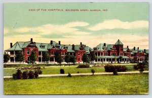 Marion Indiana~Beautiful Grounds of Old Civil War Soldiers Home Hospital c1910