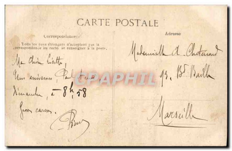 Postcard Old Paris Buttes Chaumont Suspension Bridge