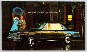Cars~Valiant Signet 200 Hardtop All Around Compact Color Photo~Vintage Postcard