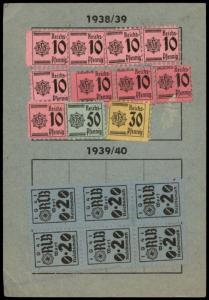 3rd Reich Germany WWII Reichsluftschutzbund Membership Revenue Card 77183