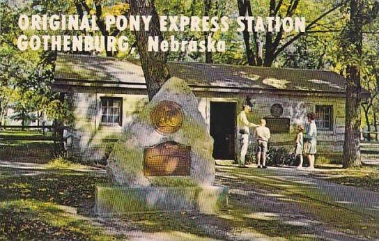 Nebraska Gothenburg Greetings From The Original Pony Express