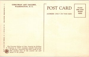 Corcoran Art Gallery Washington DC Postcard VTG UNP Vintage Unused  