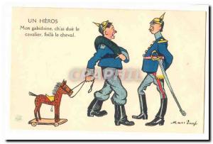  Vintage Postcard a hero My gabidaine wine storehouse due the rider foila the ho