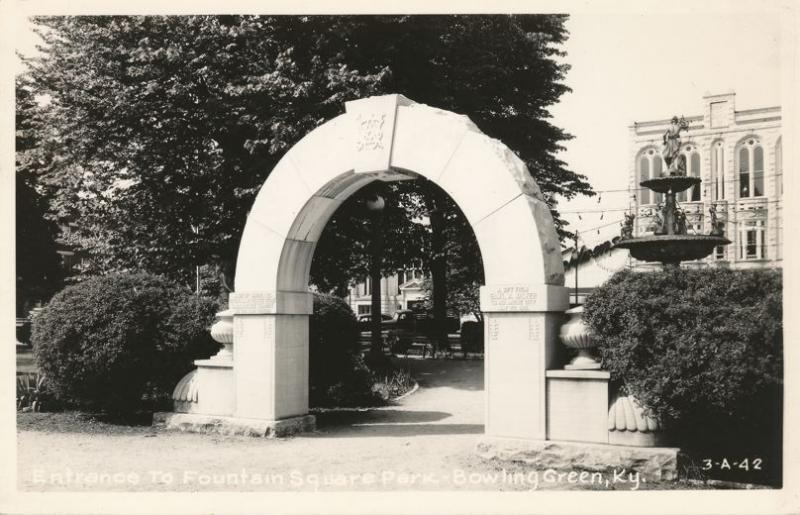 RPPC Entrance to Fountain Square Park - Bowling Green KY, Kentucky