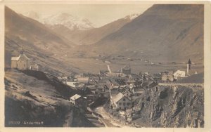 RPPC ANDERMATT SWITZERLAND REAL PHOTO POSTCARD