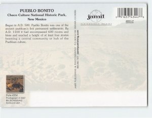 Postcard Pueblo Bonito Chaco Culture National Historic Park New Mexico USA
