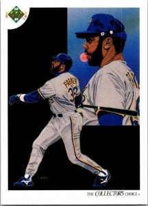 1991 Upper Deck Baseball Card Dave Parker Milwaukee Brewers sk20591