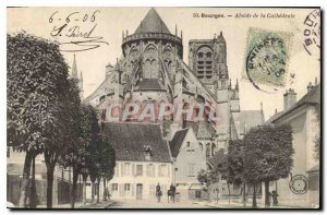 Old Postcard Bourges Apse of the Cathedral