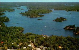 Canada Ontario Muskoka Kahske Lake Panoramic View Kluey's Bay Post Office