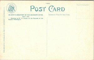 De Soto Discovery Mississippi River 1541 WB Postcard VTG UNP Unused Vintage